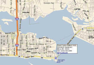 Image result for biloxi MS map